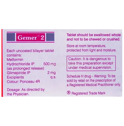 gemer 2mg tablet 15's